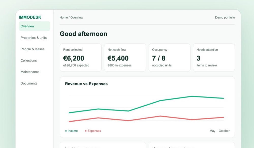 Immodesk property management software