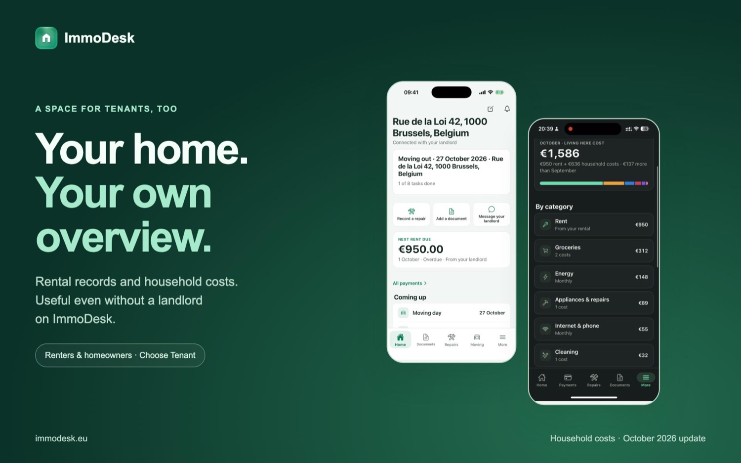 Immodesk: a space for tenants too