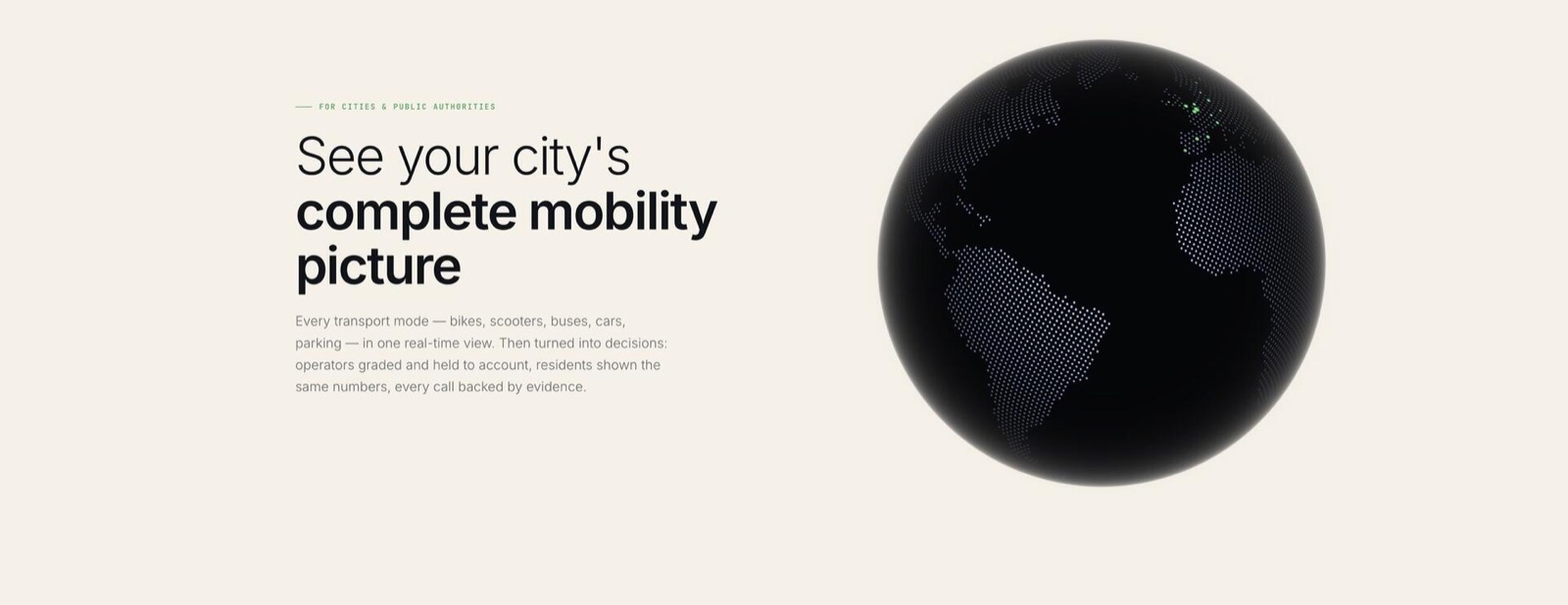 MERIDIAN: your city's complete mobility picture