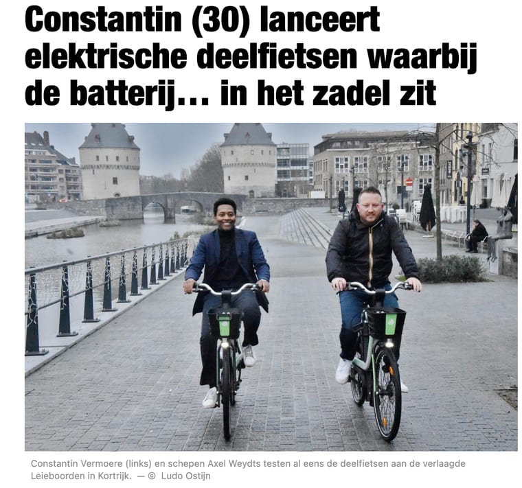 Het Nieuwsblad coverage of Constantin Vermoere