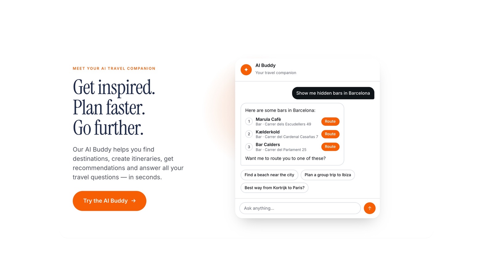 SMOVE.CITY AI Buddy: get inspired, plan faster, go further