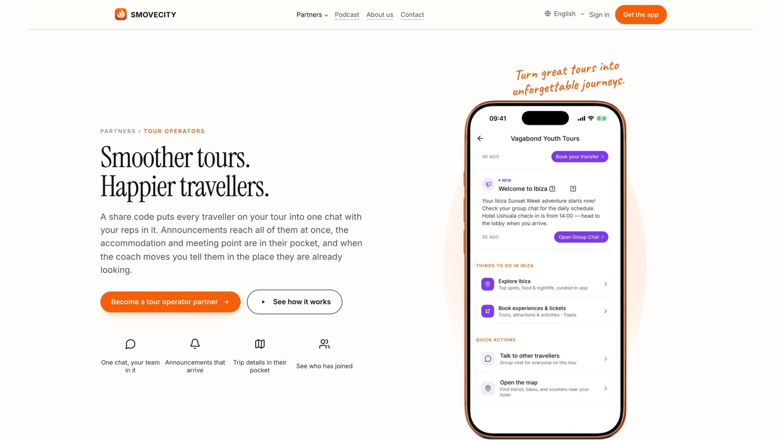 SMOVE.CITY for tour operators: smoother tours, happier travellers
