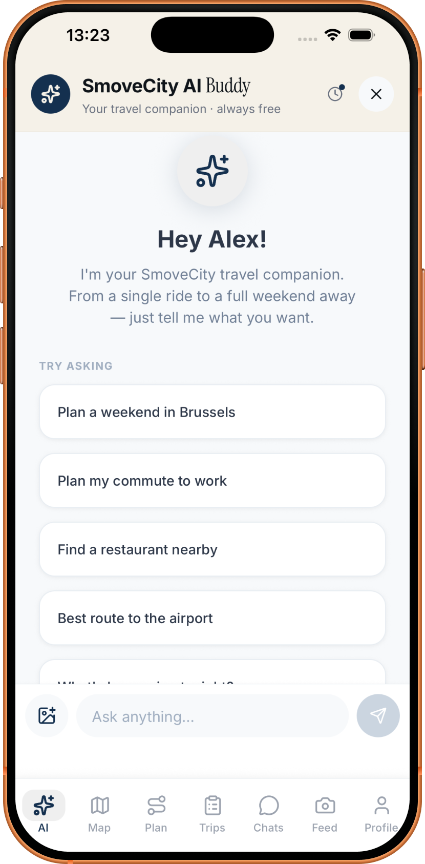SMOVE.CITY AI travel companion