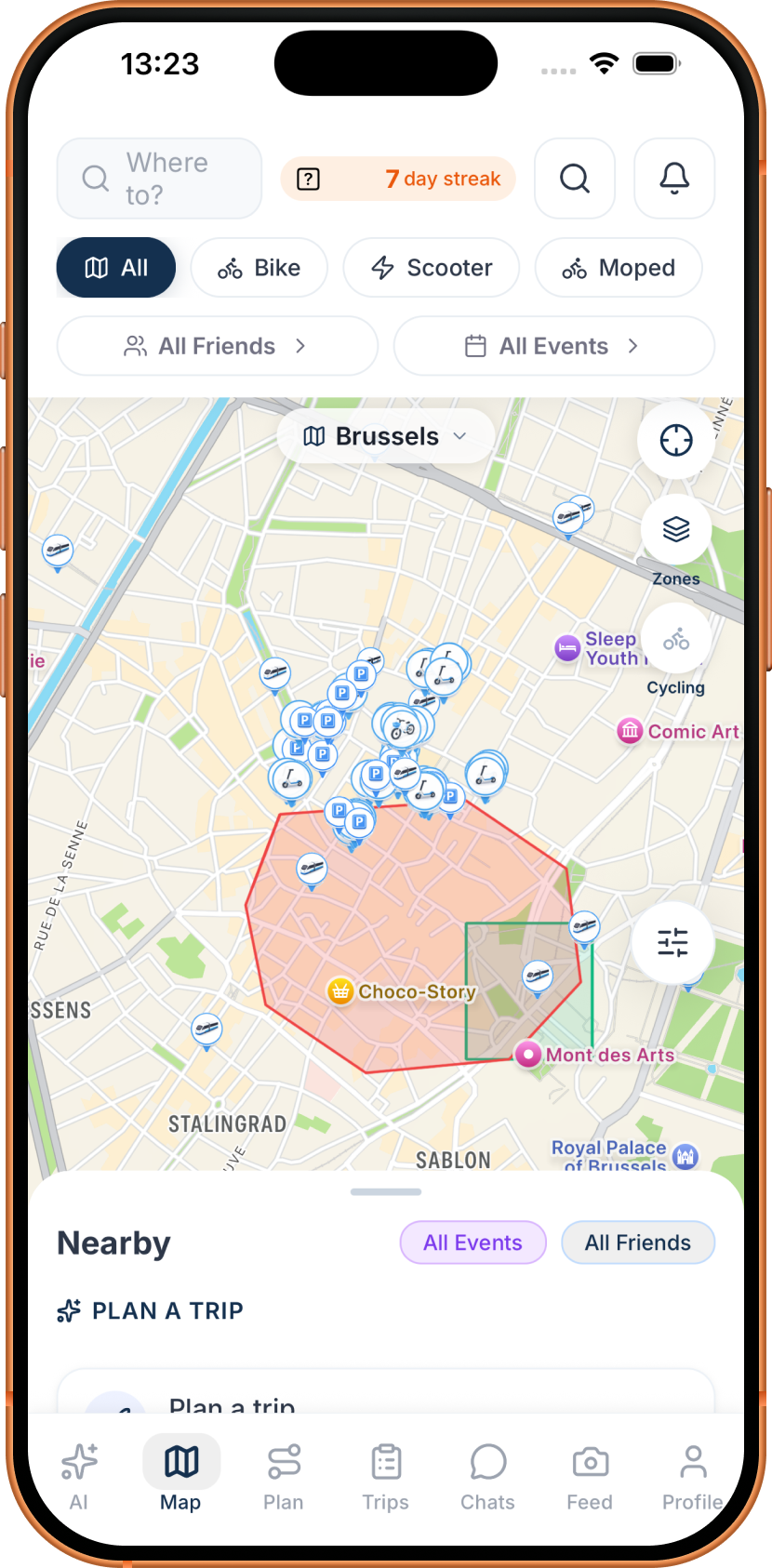 SMOVE.CITY live multi-modal map